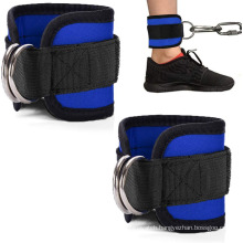 Adjustable & Breathable Neoprene Fitness Ankle Straps for Cable Machines Padded Ankle Cuff